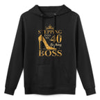 Stepping Into My 40th Birthday Like A Boss 40th B-Day Party Kangaroo Pocket Hoodie