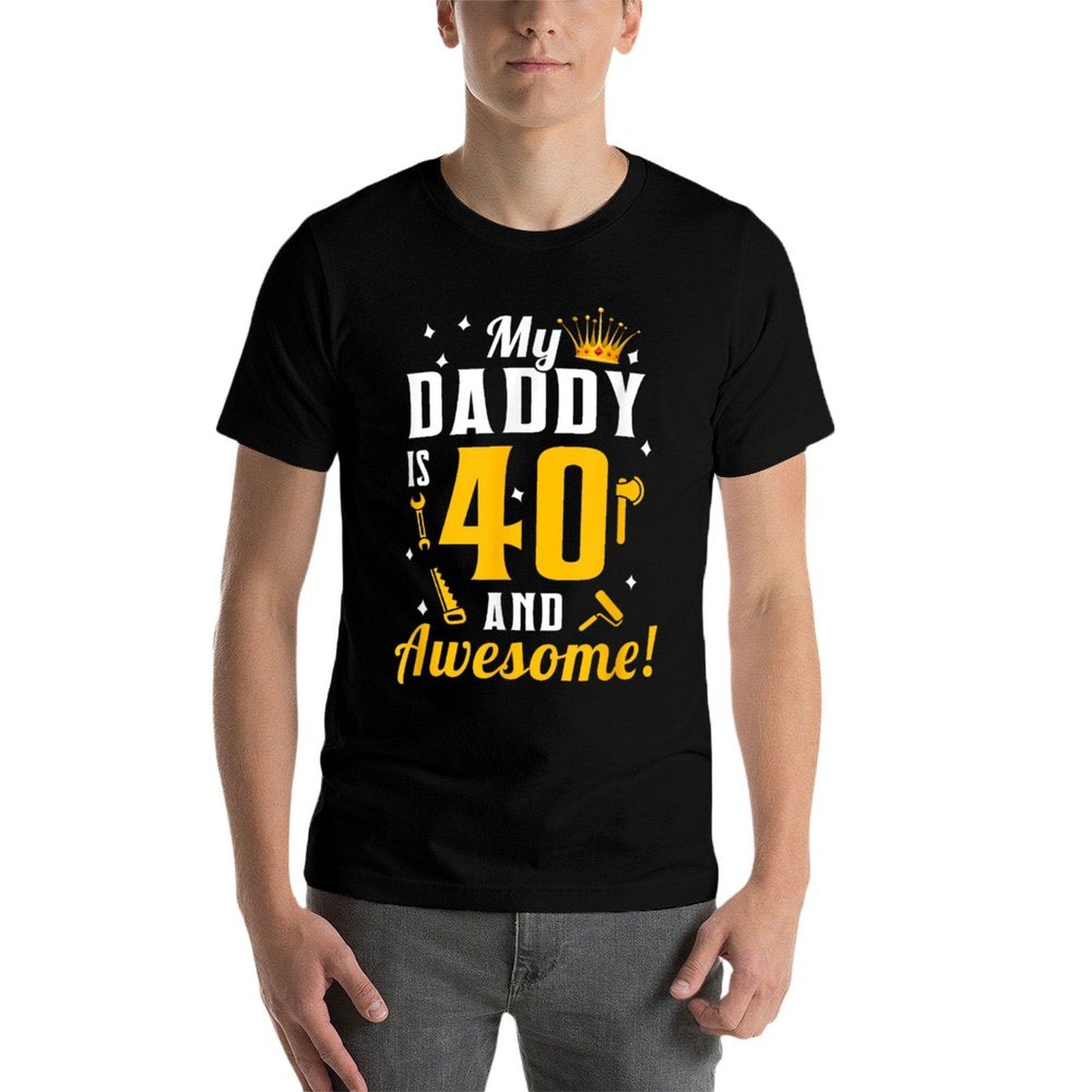 Dad 40th Birthday My Daddy Is 40 And Awesome 40th Birthday  Breathable T-Shirt