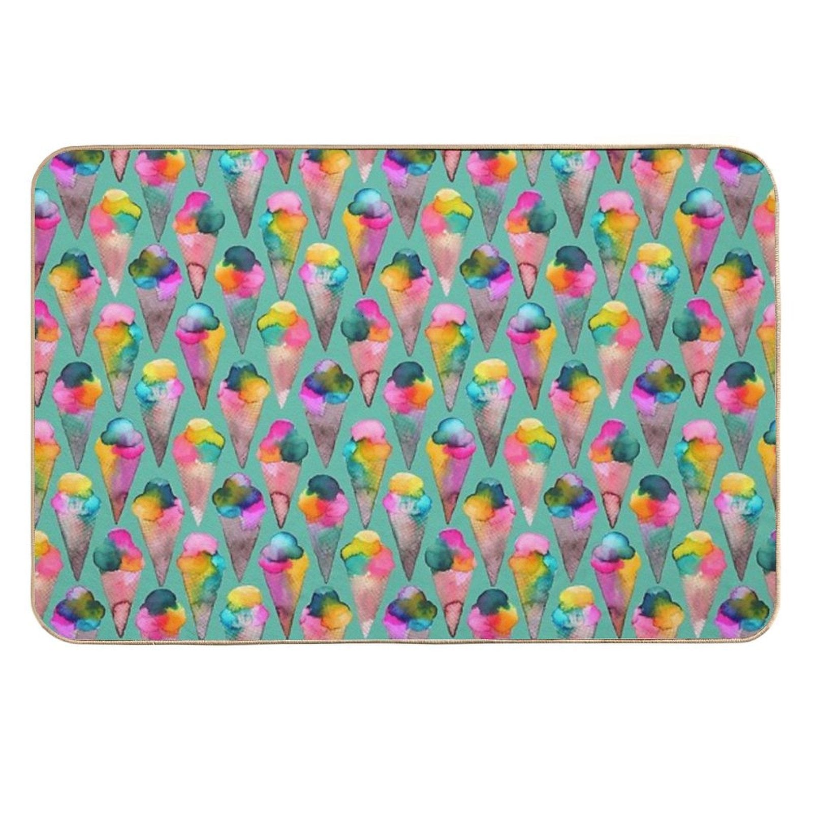 Ice Cream Cones  Non-Slip Bath Mat