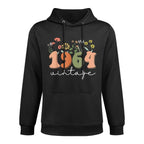 Vintage 1964 Wildflower Retro 60 Birthdays Pilling-Resistant Hoodie